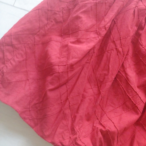 Persnickety Girls Holiday Red Quilted Bubble Skirt - Picture 6 of 10